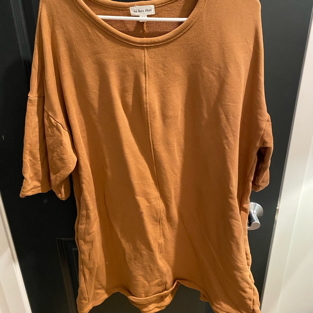 Tan Sweatshirt Tunic